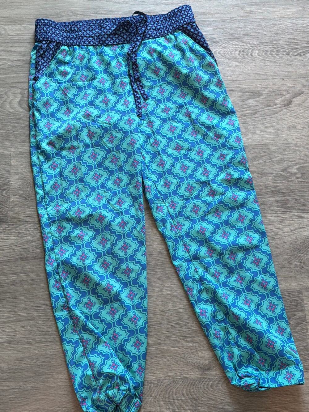 Aerie size medium geometric boho print jogger lounge pants joggers